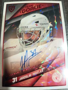 Jaroslav Pavelka signature limit 1/5 Slavie 25/26