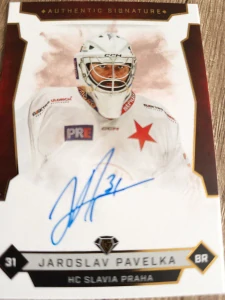 Jaroslav Pavelka Authentic signature 07/25 Slavie 25/26