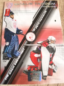 Adam Ebenstreit Petr Hamalčík Goalie tandem 15/15 Slavie 25/26