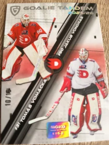 Tomáš Vomáčka Jakub Vondráš Goalie tandem 10/15 Pardubice 25/26