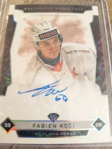 Fabien Kočí Authentic signature 08/10 Slavie 25/26 2. série