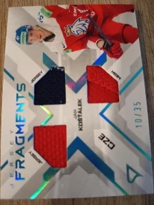 Jan Košťálek Jersey Fragments 10/35 Hokejové Česko 2024