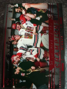 Kaberle, Neckář a Kysela Champions Wien 96 Red 14/15 25/26 Series 1 Collectors box Real cards