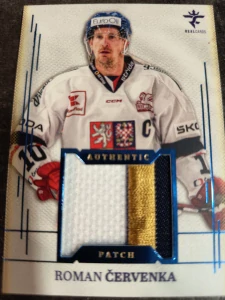 Roman Červenka Authentic patch blue 12/19 25/26 Series 1 Collectors box Real cards