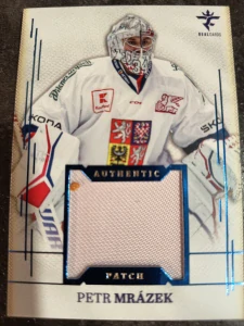 Petr Mrázek Authentic patch blue 12/19 25/26 Series 1 Collectors box Real cards