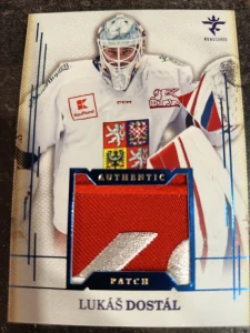 Lukáš Dostál Authentic patch blue 12/19 25/26 Series 1 Collectors box Real cards