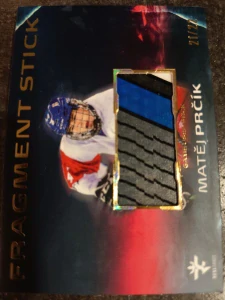 Matěj Prčík Fragment stick gold 21/22 25/26 Series 1 Collectors box Real cards
