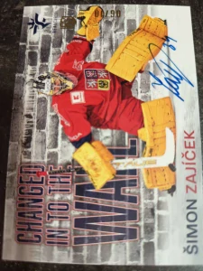 Šimon Zajíček Changed in to the wall signature 06/10 25/26 Series 1 Collectors box Real cards