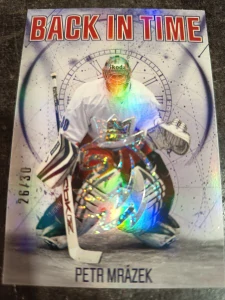 Petr Mrázek Back in time Space 26/30 25/26 Series 1 Collectors box Real cards