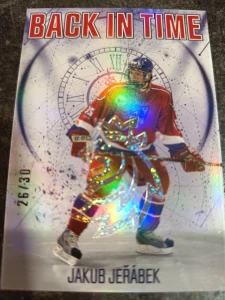 Jakub Jeřábek Back in time Space 26/30 25/26 Series 1 Collectors box Real cards