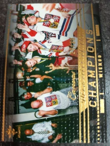 Veber, Kaberle a Neckář Champions Wien 96 Gold 29/30 25/26 Series 1 Collectors box Real cards