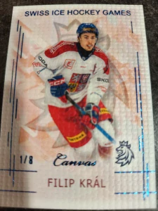 Filip Král Canvas Blue 1/8 25/26 Series 1 Collectors box Real cards