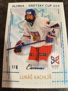 Lukáš Kachlíř Canvas Blue 1/8 25/26 Series 1 Collectors box Real cards