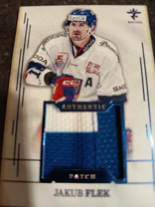 Jakub Flek Authentic patch blue 12/19 25/26 Series 1 Collectors box Real cards