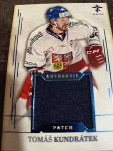 Tomáš Kundrátek Authentic patch blue 17/19 25/26 Series 1 Collectors box Real cards