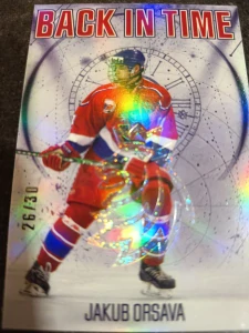 Jakub Orsava Back in time Space 26/30 25/26 Series 1 Collectors box Real cards