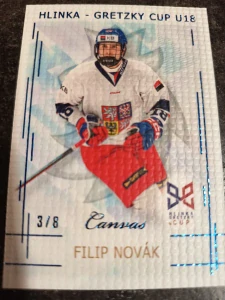 Filip Novák Canvas Blue 3/8 25/26 Series 1 Collectors box Real cards