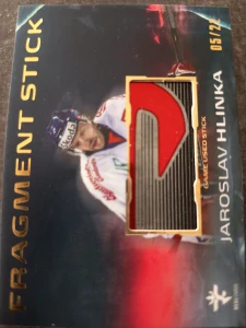 Jaroslav Hlinka Fragment stick gold 05/22 25/26 Series 1 Collectors box Real cards