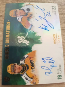 Pavel Klhůfek Vít Jonák Double Signature 11/20 Vsetín 24/25 1. série