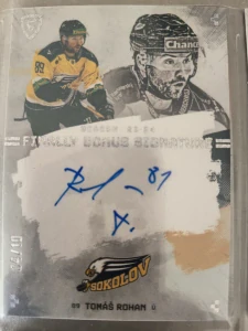 Tomáš Rohan Bonus signature 04/10 Sokolov Finally season Goal cards