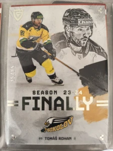 Tomáš Rohan Bonus paralell 15/25 Sokolov Finally season Goal cards