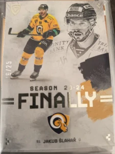 Jakub Šlahař Bonus paralell 16/25 Zlín Finally season Goal cards