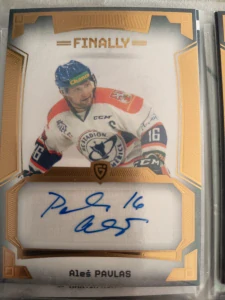Aleš Pavlas Autograph 06/20 Litoměřice Finally season Goal cards