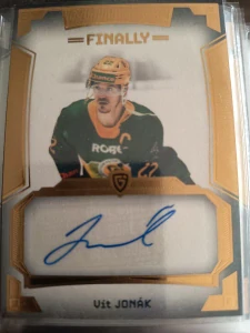 Vít Jonák Autograph 19/20 Vsetín Finally season Goal cards