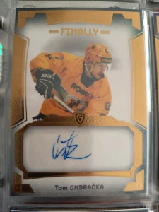Tom Ondračka Autograph 17/20 Vsetín Finally season Goal cards