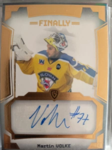 Martin Volke Autograph 06/20 Ústí nad Labem Finally season Goal cards