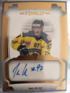 Jan Kloz Autograph 05/20 Ústí nad Labem Finally season Goal cards