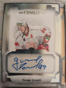 Tomáš Guman Autograph 2/5 Slavie Finally season Goal cards