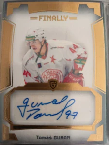 Tomáš Guman Autograph 05/20 Slavie Finally season Goal cards