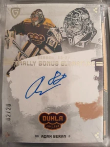Adam Beran Bonus signature 02/20 Jihlava Finally season Goal cards