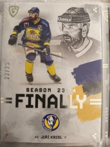 JIří Krisl Bonus paralell 22/25 Přerov Finally season Goal cards