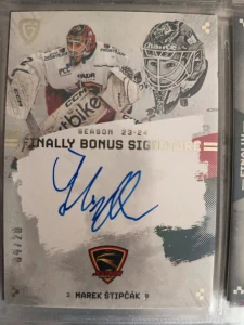 Marek Štipčák Bonus signature 04/20 Prostějov Finally season Goal cards