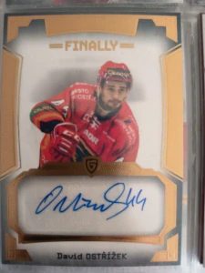 David Ostřížek Autograph 05/20 Prostějov Finally season Goal cards