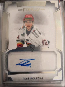 Aleš Poledna Autograph 3/5 Prostějov Finally season Goal cards