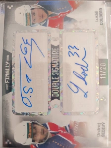 Ondřej Šedivý Lukáš Doudera Double signature 11/20 Poruba Finally season Goal cards