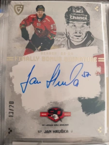 Jan Hruška Bonus signature 13/20 Znojmo Finally season Goal cards