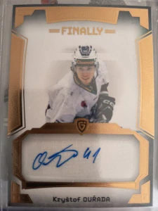 Kryštof Ouřada Autograph 04/20 Kolín Finally season Goal cards