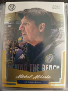 Michal Mikeska Behind the bench 01/19 Přerov 23/24 2. série Goal cards