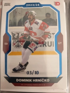 Dominik Hrníčko paralell 03/10 Pardubice 23/24 1. série Goal cards