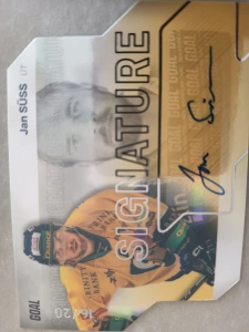 Jan Suss signature silver 16/20 Zlín 23/24 1. série Goal cards