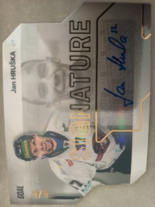 Jan Hruška signature gold 6/6 Znojmo 23/24 2. série Goal cards