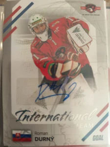 Roman Durný International team signature 02/25 Znojmo 23/24 2. série Goal cards