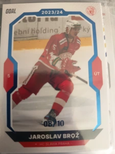 Jaroslav Brož paralell 08/10 Slavie 23/24 1. série Goal cards