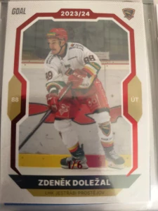 Zdeněk Doležal paralell 1/6 Prostějov 23/24 1. série Goal cards