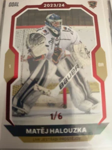 Matěj Halouzka paralell 1/6 Prostějov 23/24 2. série Goal cards