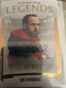 Jiří Vykoukal Legends signature 12/25 Prostějov 23/24 1. série Goal cards